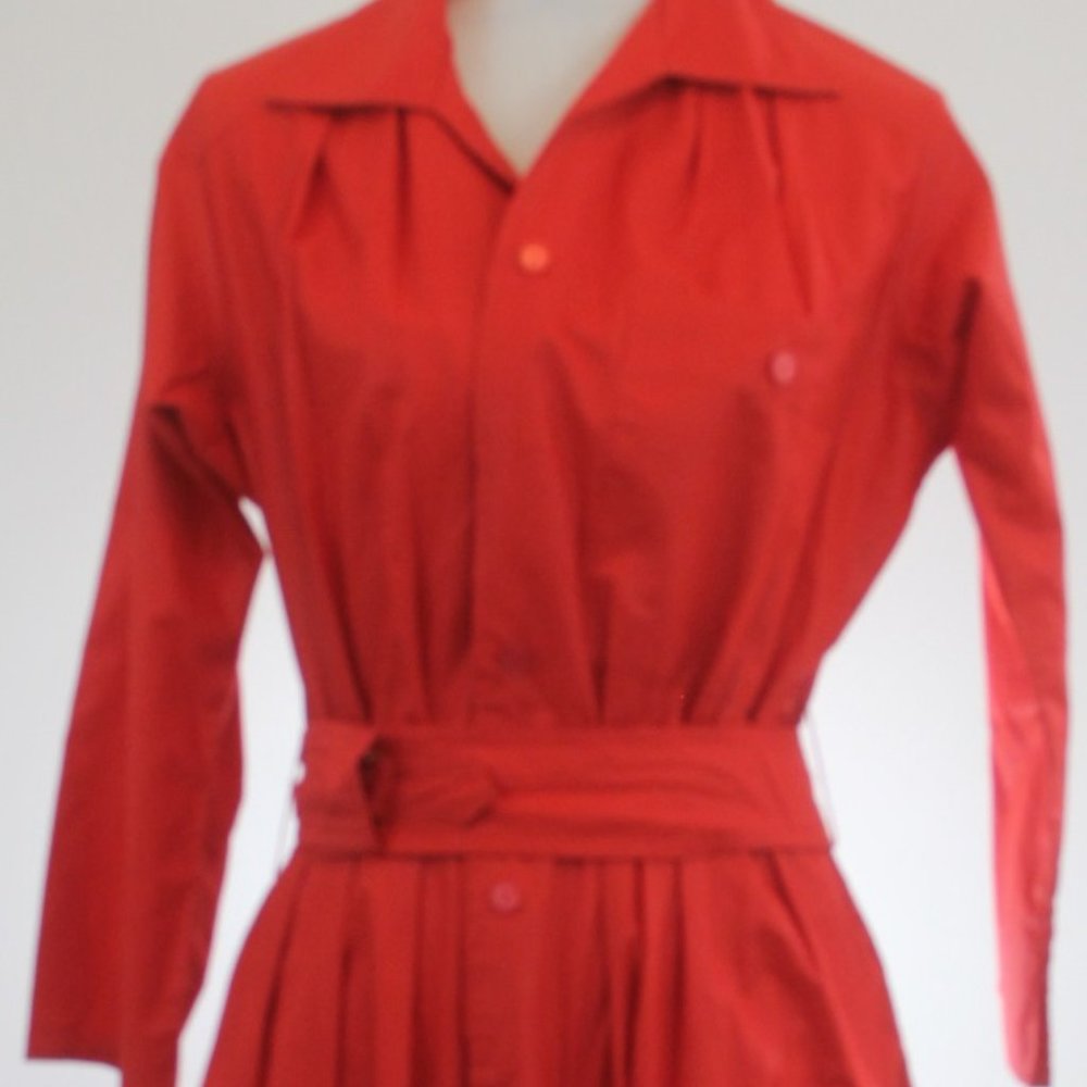 VINTAGE 70's Women's Red Dress